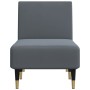 Sofá diván de terciopelo gris oscuro de vidaXL, Divanes - Ref: Foro24-352803, Precio: 180,60 €, Descuento: %