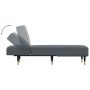 Sofá diván de terciopelo gris oscuro de vidaXL, Divanes - Ref: Foro24-352803, Precio: 180,60 €, Descuento: %