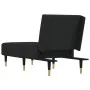Sofá diván de terciopelo negro de vidaXL, Divanes - Ref: Foro24-352805, Precio: 167,05 €, Descuento: %