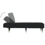 Sofá diván de terciopelo negro de vidaXL, Divanes - Ref: Foro24-352805, Precio: 167,05 €, Descuento: %
