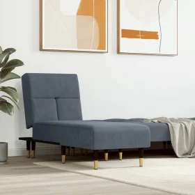 Sofá diván de terciopelo gris oscuro de vidaXL, Divanes - Ref: Foro24-352809, Precio: 174,16 €, Descuento: %