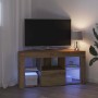 Armario LED para TV de Esquina Roble artesanal 108 x 40 x 50 cm en Muebles TV | Comprar online en Foru.es