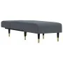 Sofá diván de terciopelo gris oscuro de vidaXL, Divanes - Ref: Foro24-352809, Precio: 174,16 €, Descuento: %