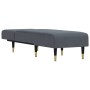Sofá diván de terciopelo gris oscuro de vidaXL, Divanes - Ref: Foro24-352809, Precio: 177,37 €, Descuento: %