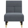 Sofá diván de terciopelo gris oscuro de vidaXL, Divanes - Ref: Foro24-352809, Precio: 177,37 €, Descuento: %