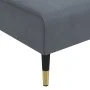 Sofá diván de terciopelo gris oscuro de vidaXL, Divanes - Ref: Foro24-352809, Precio: 174,16 €, Descuento: %