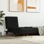 Sofá diván de terciopelo negro de vidaXL, Divanes - Ref: Foro24-352811, Precio: 185,23 €, Descuento: %