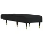 Sofá diván de terciopelo negro de vidaXL, Divanes - Ref: Foro24-352811, Precio: 185,23 €, Descuento: %