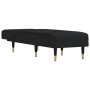 Sofá diván de terciopelo negro de vidaXL, Divanes - Ref: Foro24-352811, Precio: 189,07 €, Descuento: %