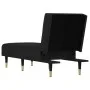Sofá diván de terciopelo negro de vidaXL, Divanes - Ref: Foro24-352811, Precio: 185,23 €, Descuento: %