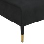 Sofá diván de terciopelo negro de vidaXL, Divanes - Ref: Foro24-352811, Precio: 189,07 €, Descuento: %