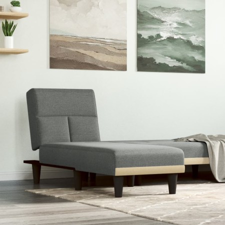Sofá diván de tela gris oscuro de vidaXL, Divanes - Ref: Foro24-352814, Precio: 133,92 €, Descuento: %