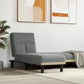 Sofá diván de tela gris oscuro de vidaXL, Divanes - Ref: Foro24-352817, Precio: 151,00 €, Descuento: %