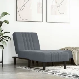 Dark Gray Velvet Divan Sofa by vidaXL, Daybeds - Ref: Foro24-352827, Price: 152,99 €, Discount: %