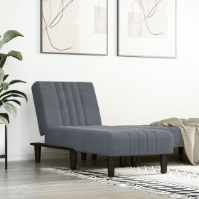 Sofá diván de terciopelo gris oscuro de vidaXL, Divanes - Ref: Foro24-352827, Precio: 159,88 €, Descuento: %