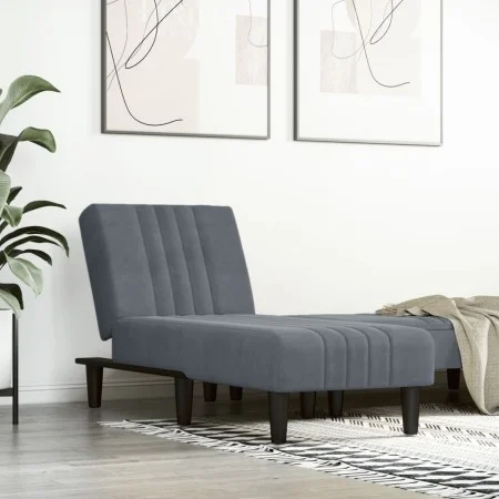 Dark Gray Velvet Divan Sofa by vidaXL, Daybeds - Ref: Foro24-352827, Price: 152,99 €, Discount: %