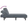 Sofá diván de terciopelo gris oscuro de vidaXL, Divanes - Ref: Foro24-352827, Precio: 159,88 €, Descuento: %