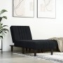 Sofá diván de terciopelo negro de vidaXL, Divanes - Ref: Foro24-352829, Precio: 145,96 €, Descuento: %