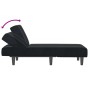 Sofá diván de terciopelo negro de vidaXL, Divanes - Ref: Foro24-352829, Precio: 145,96 €, Descuento: %