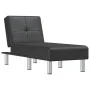 Diván de cuero sintético negro de vidaXL, Divanes - Ref: Foro24-352849, Precio: 164,09 €, Descuento: %