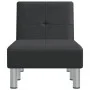 Diván de cuero sintético negro de vidaXL, Divanes - Ref: Foro24-352849, Precio: 164,09 €, Descuento: %