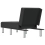 Diván de cuero sintético negro de vidaXL, Divanes - Ref: Foro24-352849, Precio: 154,11 €, Descuento: %