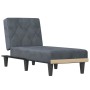 Sofá diván de terciopelo gris oscuro de vidaXL, Divanes - Ref: Foro24-352861, Precio: 137,30 €, Descuento: %