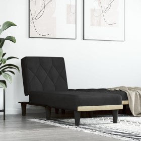Sofá diván de terciopelo negro de vidaXL, Divanes - Ref: Foro24-352863, Precio: 148,19 €, Descuento: %