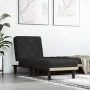 Sofá diván de terciopelo negro de vidaXL, Divanes - Ref: Foro24-352863, Precio: 145,01 €, Descuento: %
