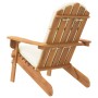 Silla de jardín Adirondack con cojines madera maciza acacia de vidaXL, Sillas de jardín - Ref: Foro24-360031, Precio: 133,37 ...