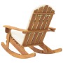 Silla mecedora Adirondack con cojines madera maciza acacia de vidaXL, Sillas de jardín - Ref: Foro24-360036, Precio: 135,05 €...
