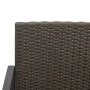 Set comedor de jardín 3 pzas y cojines PP aspecto ratán marrón de vidaXL, Conjuntos de jardín - Ref: Foro24-360207, Precio: 1...
