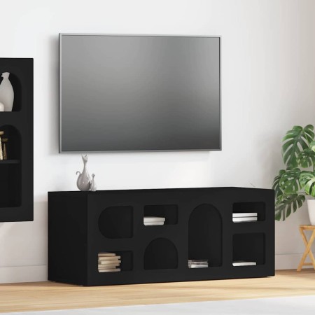 Mueble de TV Negro 100 x 35 x 40 cm Madera de ingeniería en Muebles TV | Comprar online en Foru.es