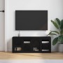 Mueble de TV Negro 100 x 35 x 40 cm Madera de ingeniería en Muebles TV | Comprar online en Foru.es
