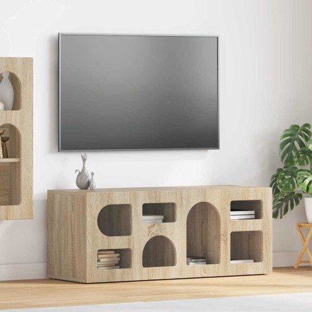 Mueble de TV Roble Sonoma 100 x 35 x 40 cm Madera de ingeniería en Muebles TV | Comprar online en Foru.es