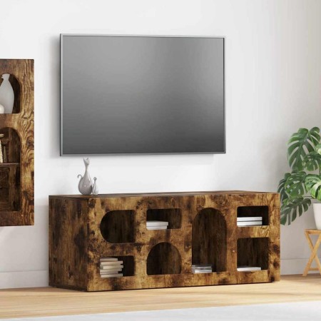 Mueble de TV Roble ahumado 100 x 35 x 40 cm en Muebles TV | Comprar online en Foru.es