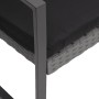 Set comedor jardín 5 pzas cojines PP aspecto ratán gris oscuro de vidaXL, Conjuntos de jardín - Ref: Foro24-360217, Precio: 2...