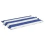 Cojín de tumbona tela Oxford a rayas azul y blanco de vidaXL, Cojines para sillas y sofás - Ref: Foro24-361355, Precio: 40,83...