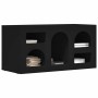 Mueble de TV Negro 80 x 35 x 40 cm Madera de ingeniería en Muebles TV | Comprar online en Foru.es