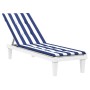 Cojín para tumbona tela Oxford a rayas azul y blanco de vidaXL, Cojines para sillas y sofás - Ref: Foro24-361377, Precio: 39,...