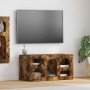 Mueble de TV Roble ahumado 80 x 35 x 40 cm Madera de ingeniería en Muebles TV | Comprar online en Foru.es