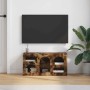 Mueble de TV Roble ahumado 80 x 35 x 40 cm Madera de ingeniería en Muebles TV | Comprar online en Foru.es
