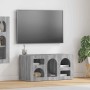 Mueble de TV Gris Sonoma 80 x 35 x 40 cm Madera de ingeniería en Muebles TV | Comprar online en Foru.es