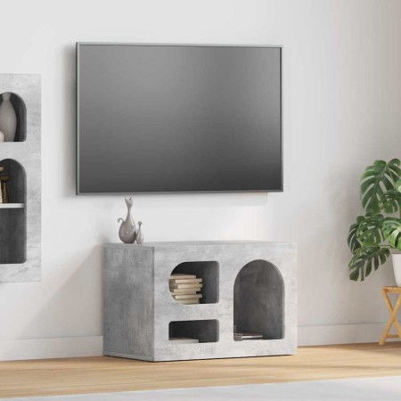 Mueble de TV Gris Concreto 60 x 35 x 40 cm Madera de ingeniería en Muebles TV | Comprar online en Foru.es