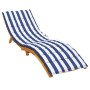 Cojín de tumbona tela Oxford a rayas azul y blanco de vidaXL, Cojines para sillas y sofás - Ref: Foro24-361421, Precio: 47,63...