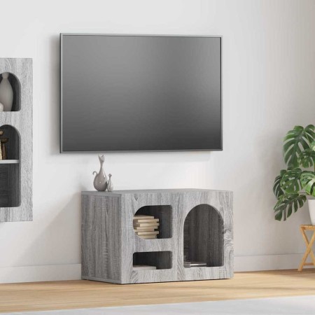 Mueble de TV Gris Sonoma 60 x 35 x 40 cm Madera de ingeniería en Muebles TV | Comprar online en Foru.es