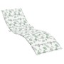 Cojín de tumbona tela Oxford estampado de hojas de vidaXL, Cojines para sillas y sofás - Ref: Foro24-361446, Precio: 48,13 €,...