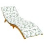 Cojín de tumbona tela Oxford estampado de hojas de vidaXL, Cojines para sillas y sofás - Ref: Foro24-361446, Precio: 48,13 €,...