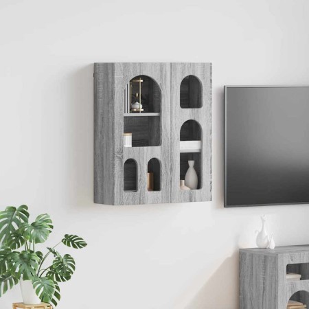 Mueble colgante con estante Gris Sonoma 59 x 20 x 71.5 cm en Armarios y almacenamiento | Comprar online en Foru.es