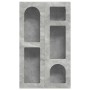 Mueble colgante con estante Gris Concreto 59 x 20 x 100 cm en Armarios y almacenamiento | Comprar online en Foru.es